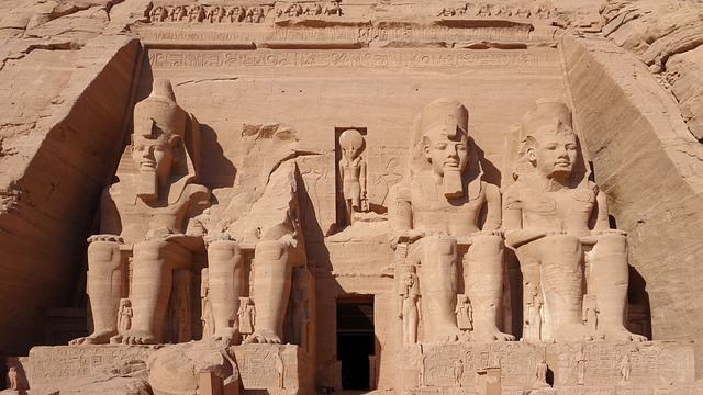 Tempels in Abu Simbel Egypte