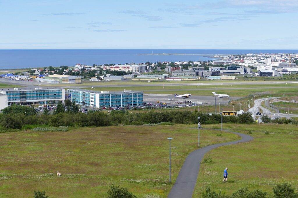 Keflavik Airport in IJsland